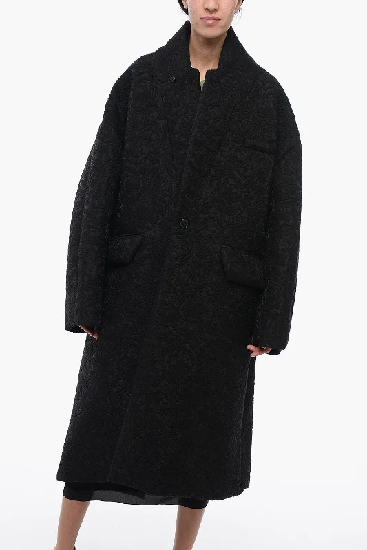 Special Discount Maison Margiela Mm1 Embossed Jacquard Over Coat 34 Italian Size
