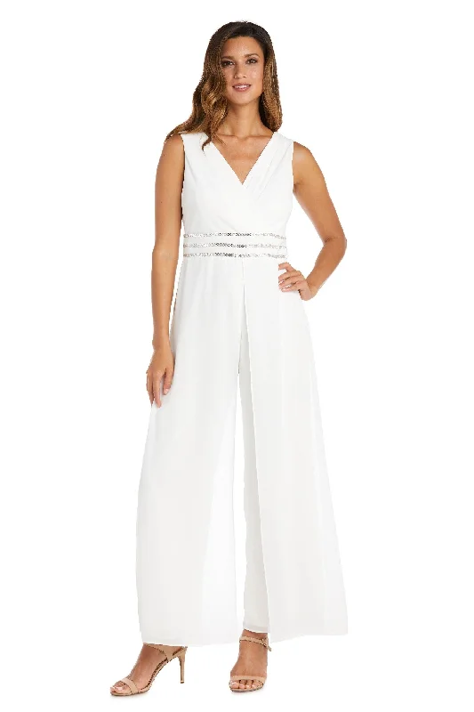 New Deals R&M Richards 9365P Long Formal Petite Jumpsuit