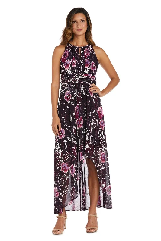 Midnight Sale R&M Richards 7958 High Low Formal Print Dress Sale