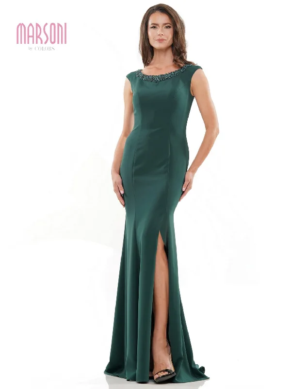 Factory Direct Sale Marsoni MV1247 Long Sleeveless Fitted Formal Dress Sale