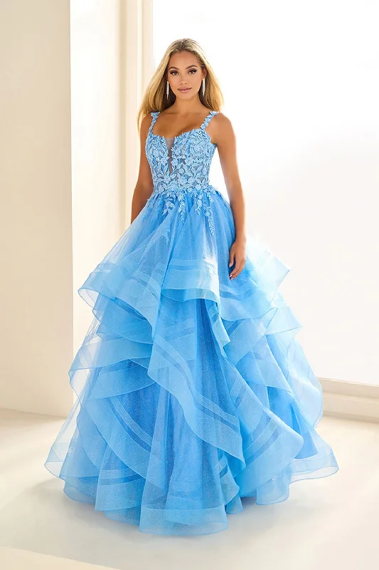 Today’s Deal Ellie Wilde EW36035 Long Glitter Ball Gown Formal Prom Dress