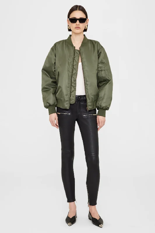 Discount Deals Leon Bomber - Army Green