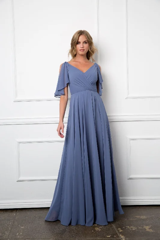Don't Wait Long Bridesmaids Formal Chiffon Dress