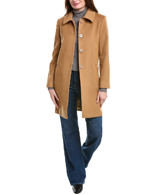 Online Only sofiacashmere Modern Luxe Wool & Cashmere-Blend Coat