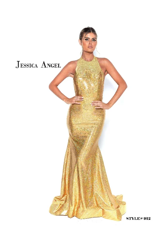 Savings Galore Jessica Angel Long Halter Formal Prom Dress 912
