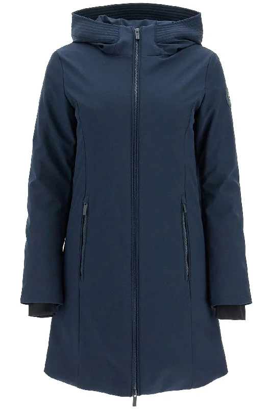New Markdowns Woolrich Women's Firth Hooded Softshell Down Parka