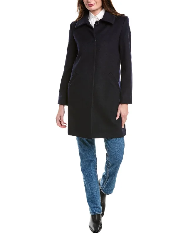 Year-End Clearance sofiacashmere Modern Luxe Wool & Cashmere-Blend Coat