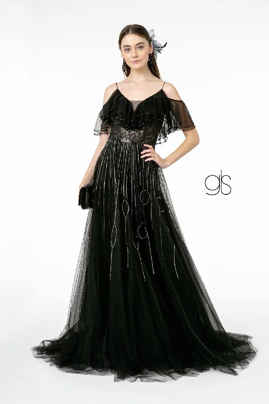 Unbeatable Prices Mesh Layered Top Mesh Long Prom Dress Sale
