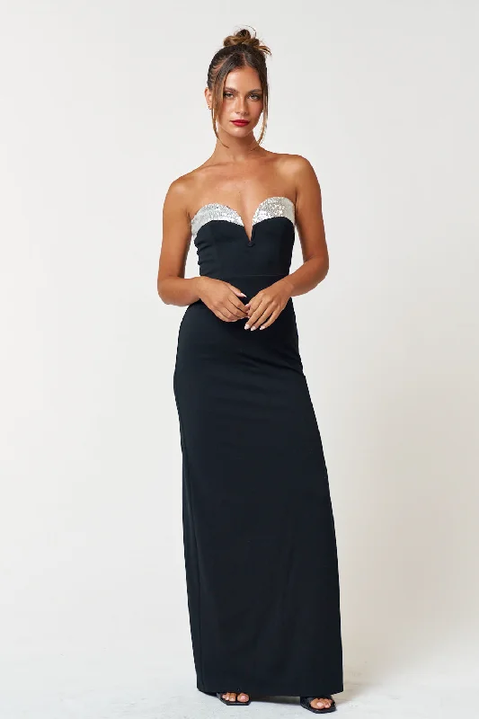 Bonus Savings Long Strapless Maxi Dress