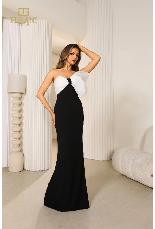 One-DAY Sale Terani Couture 251E4286 Fitted Long Formal Prom Evening Dress