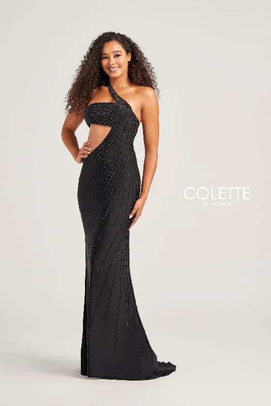 Weekend Special Colette CL5139 Cut Out Long Formal Fitted Prom Dress