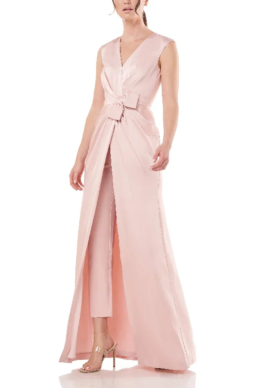 Deal of the Day Kay Unger 5545927 Soft Blush 2 Long Sleeveless Formal Jumpsuit