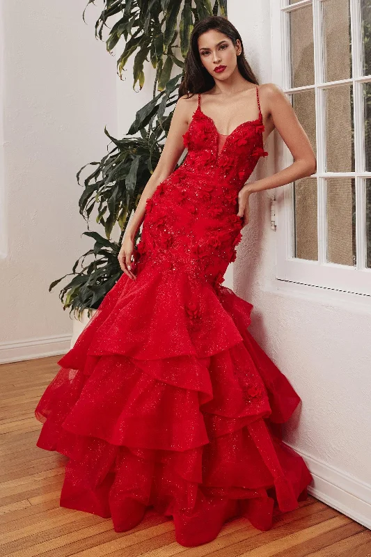 Great Bargains Cinderella Divine CM329 Spaghetti Straps Long Evening Gown