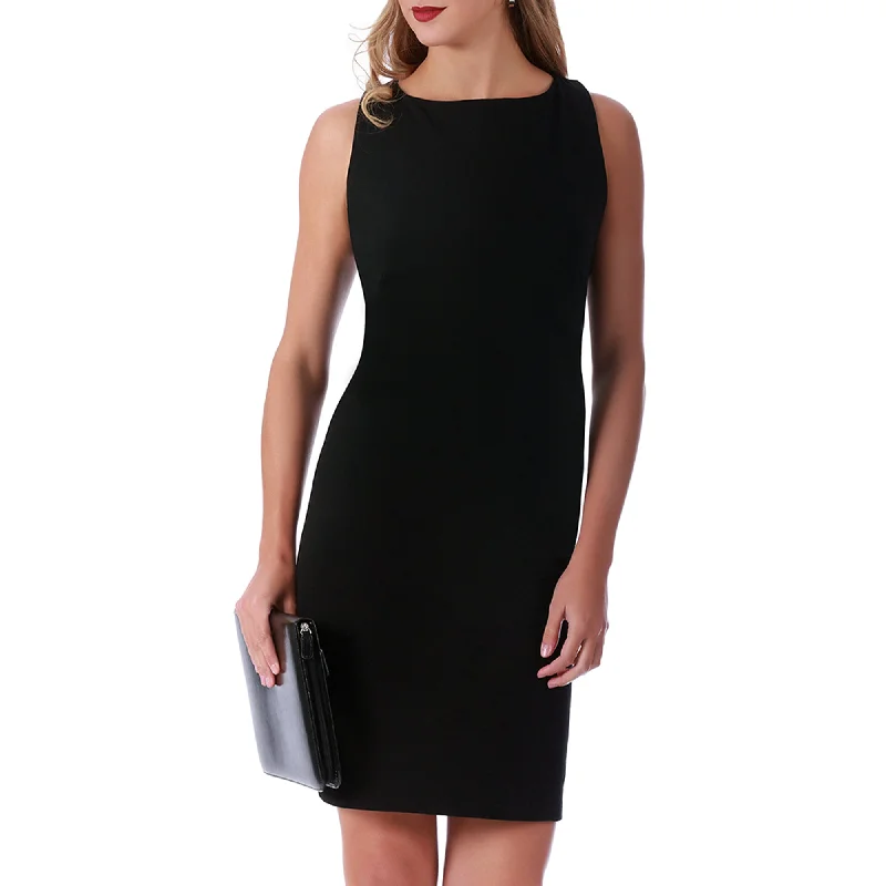Weekend Special InstantFigure Short Sleeveless Boatneck Dress 16814M