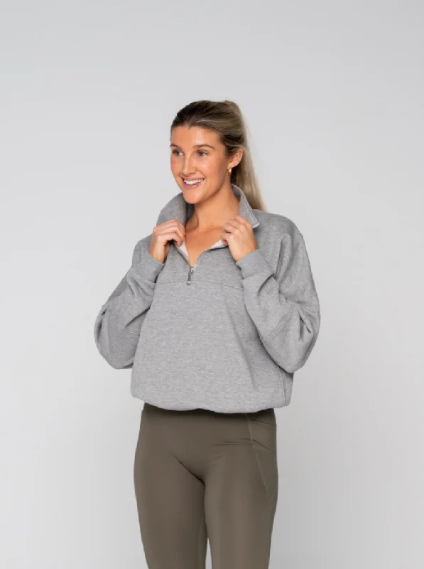 Price Reduction Oversized 1/2 Zip Sweater