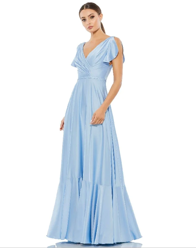 The Best Prices Mac Duggal 11256 Long Formal Pleated Satin Dress