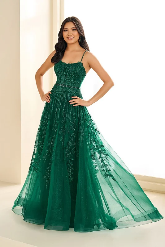 Special Savings Ellie Wilde EW36068 Long Glitter Lace Formal A Line Prom Dress