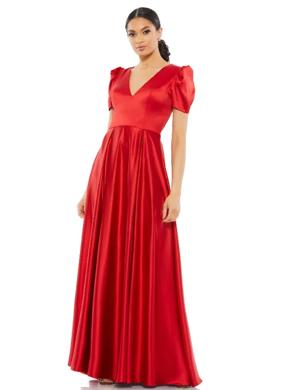 Buy More, Save More Mac Duggal 26606 Long Puff Sleeve Formal Dress