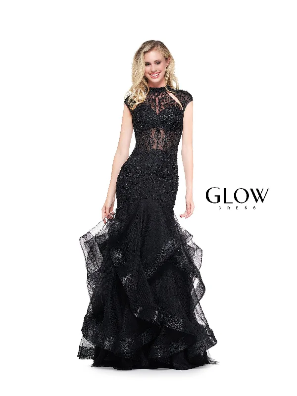 Don't Wait G842 Colors Long Cap Sleeve Formal Mermaid Prom Gown Sale