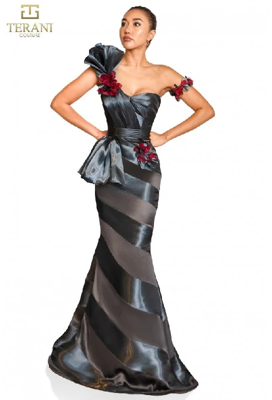 Blowout Deals Terani Couture 251E4284 Mermaid Long Formal Prom Dress
