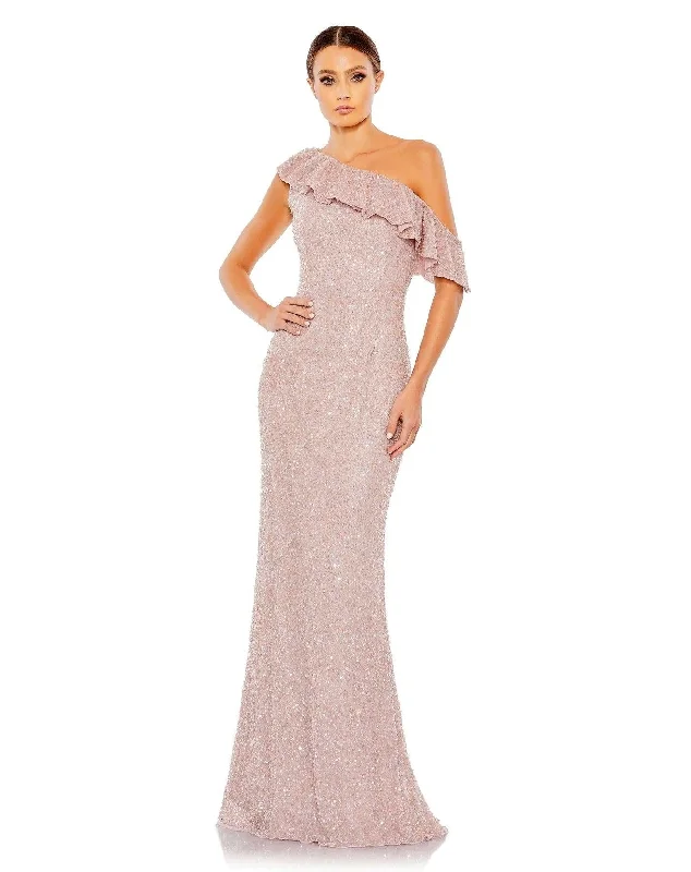 Price Drop Mac Duggal 5611 Long One Shoulder Formal Prom Gown