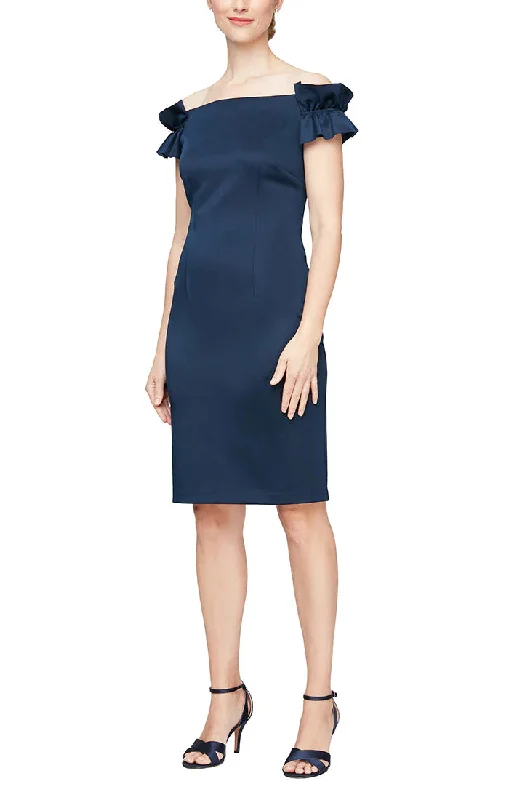 Friends and Family Sale SL Fashions 9134206 Knee Length Cocktail Dress