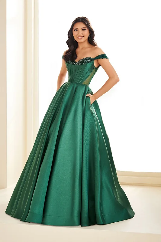Can't Miss Ellie Wilde EW36100 Ball Gown Long Formal Beaded Prom Dress
