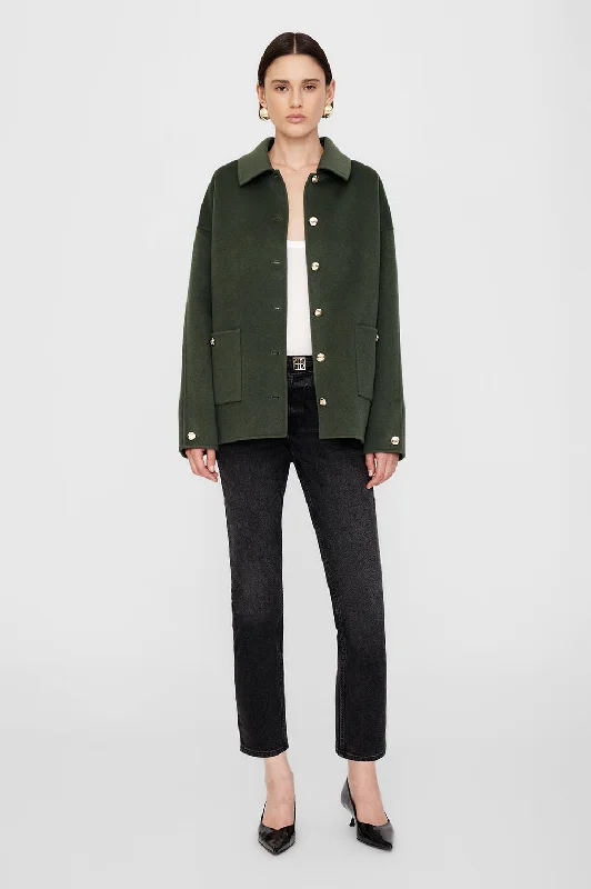 Price Cut Luca Jacket - Olive Cashmere Blend