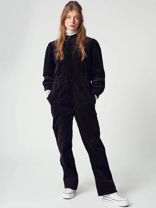 Extra Discounts Kawa Organic Cotton Corduroy Jumpsuit | Black