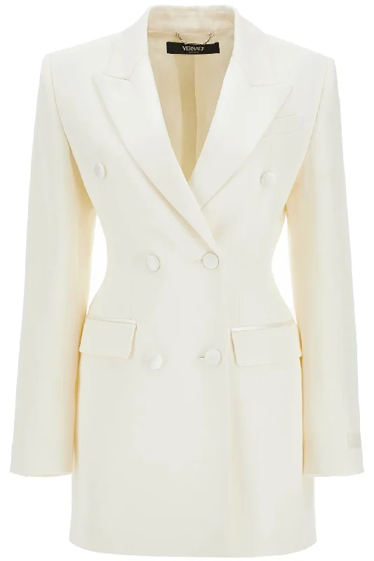 Price Reduction Versace Women's Long Hourglass-Shaped Smoking Jacket