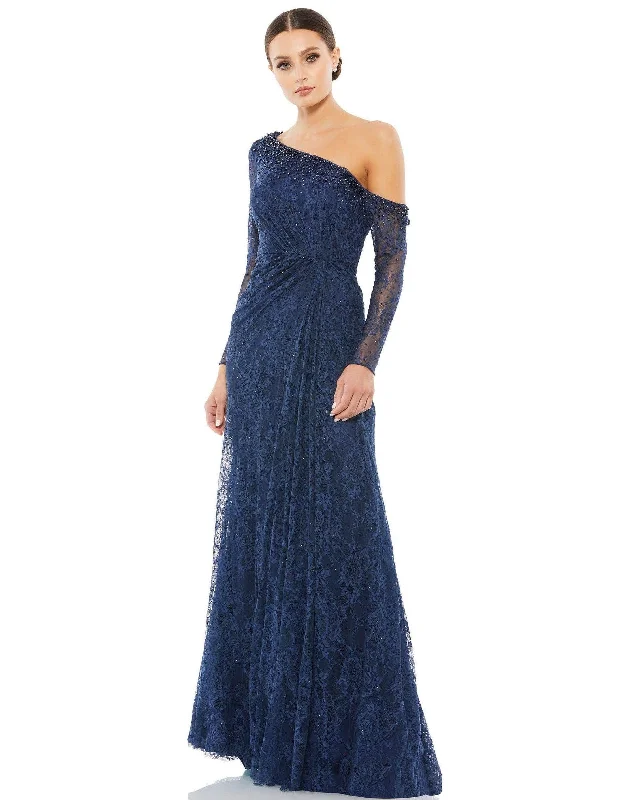 Daily Deals Mac Duggal 67852 Long One Shoulder Formal Dress