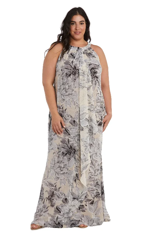 Epic Deals R&M Richards 9305W Long Plus Size Formal Dress Sale