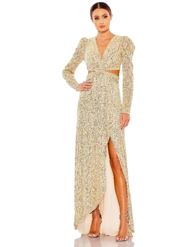 Reduced Prices Mac Duggal 27050 Long Sleeve Formal Prom Gown