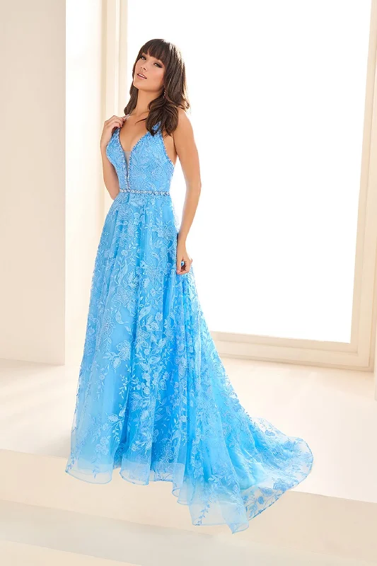 Midnight Madness Ellie Wilde EW36088 Long Floral A Line Formal Prom Dress