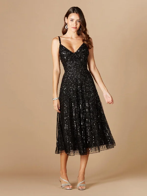Crazy Savings Lara Dresses 29347 Sequin Long Midi Dress