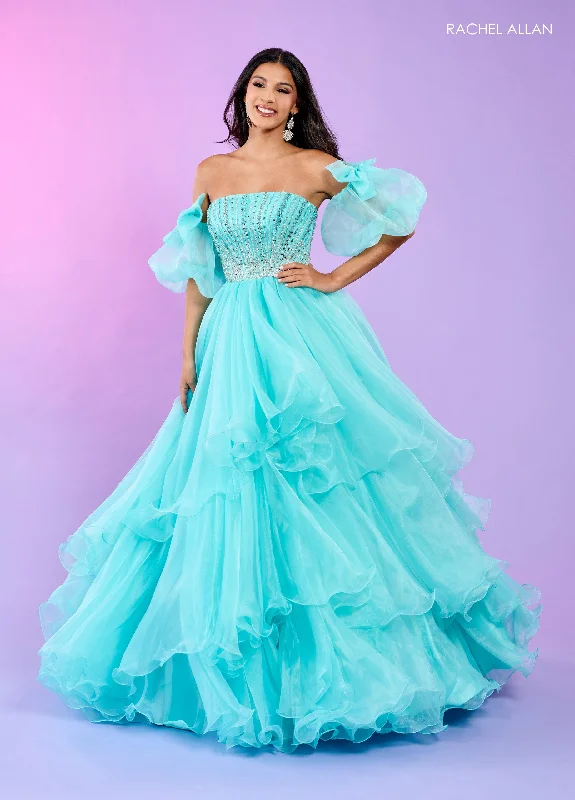Price Cut Rachel Allan 70570 Long Formal Layered Prom Dress