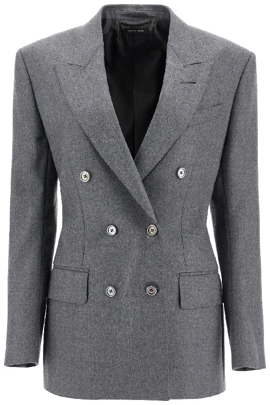 Bonus Savings Tom Ford Women's Wallis Double-Breasted Flannel