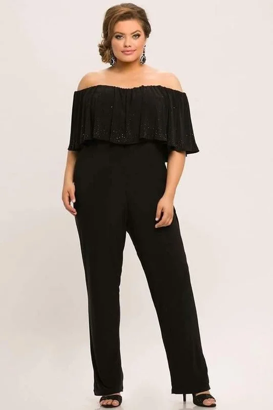 Price Smash Sydneys Closet Formal Off Shoulder Jumpsuit Sale