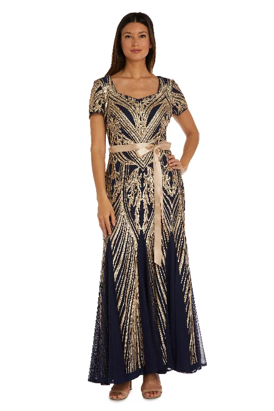 Deal Explosion R&M Richards 7385P Long Formal Petite Dress