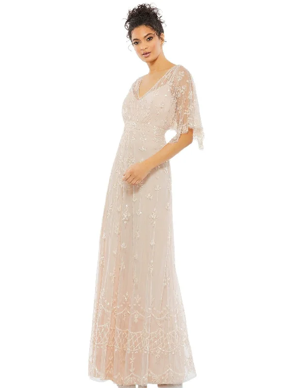 Act Fast Mac Duggal 9144 Long Mother of the Bride Dress