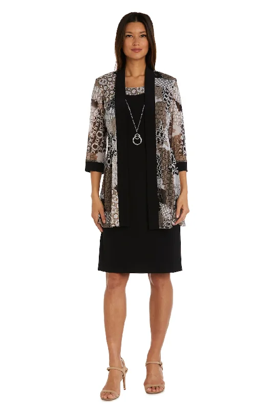 Warehouse Sale R&M Richards 9703 Two Piece Short Mother of the Bride Jacket Dress