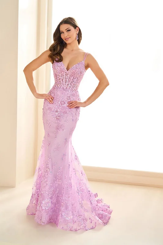 Special Price Ellie Wilde EW36082 Sequin Prom Beaded Long Formal Evening Dress