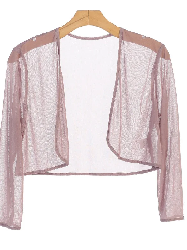 Can't Be Beat Mauve L Chiffon Formal Bolero Evening Jacket Sale