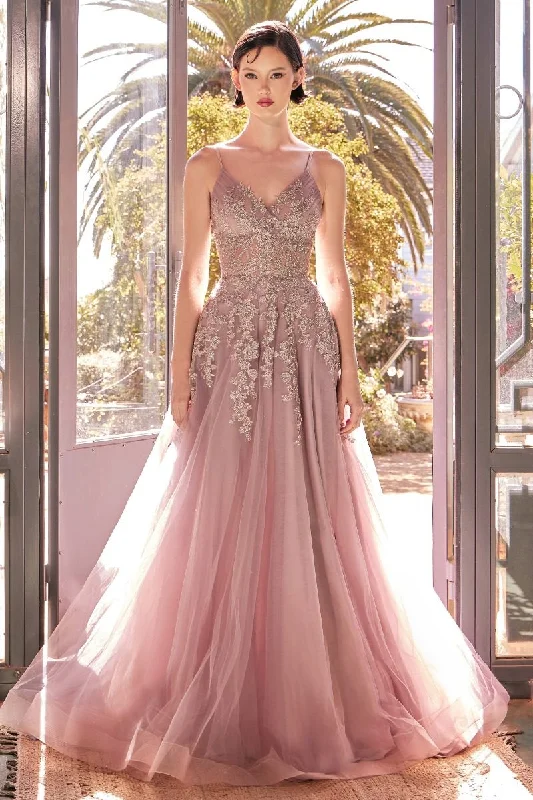 Price Fest Andrea & Leo A1416 Long A Line Lace Layered Formal Prom Dress