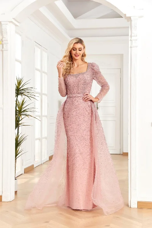 Exclusive Savings Rose 16 High Couture NR2270 Prom Long Sleeve Evening Dress Sale