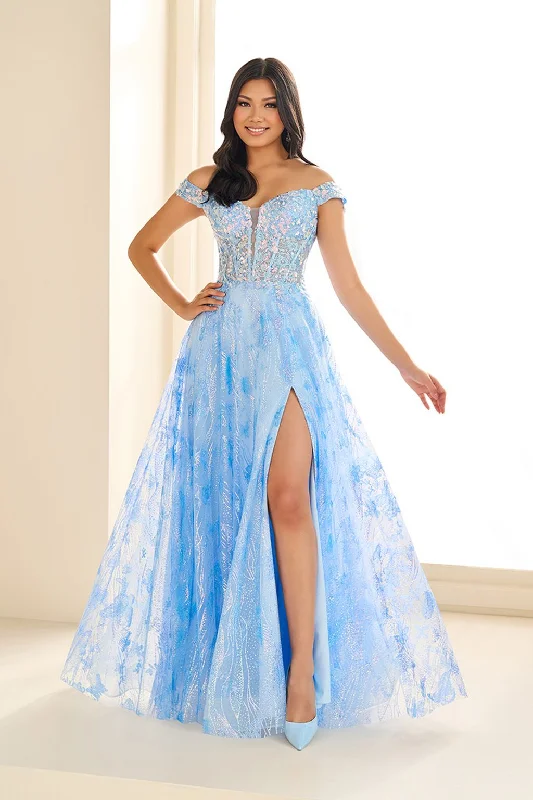 Savings Galore Ellie Wilde EW36039 A Line Sequin Gown Formal Prom Dress