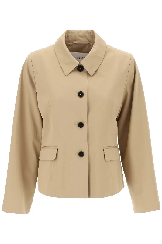 Limited Time Skall Studio Women's Short Cotton Waterproof Jacket Named Petra In Italian