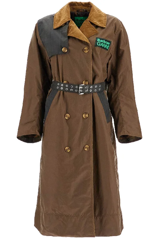 Closeout Sale Barbour X Ganni Women's Waxed Cotton Trench Coat