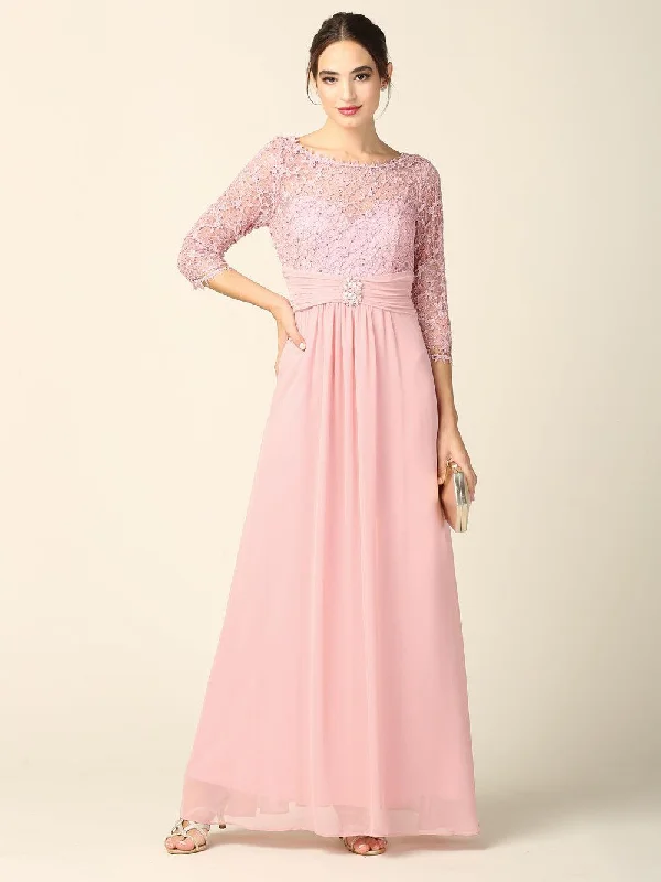Super Sale Mother of the Bride Long Sleeve Formal Long Dress Sale