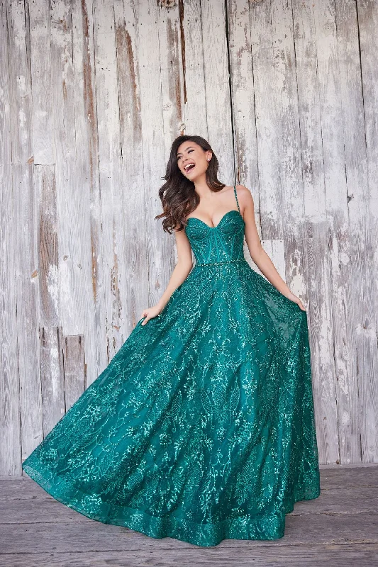 Special Discount Colette CL5117 Glitter Prom Long Beaded Formal Ball Gown